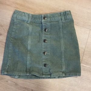 Crazy 8 green corduroy skirt